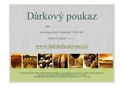 Dárkový poukaz 5 000,-Kč