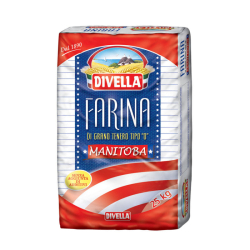 Hladká pšeničná mouka Manitoba typ 0, 25 kg Divella
