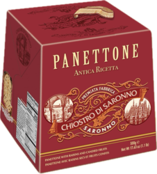 Panettone s rozinkami a kandovaným ovocem 500g Lazzaroni