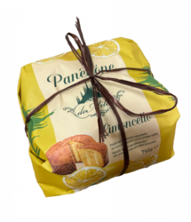 Panettone plněné krémem z Limoncella posypané kandovaným citrónem 750g