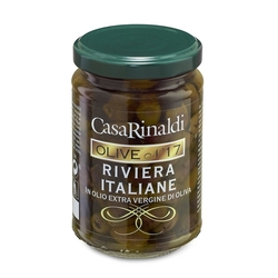 Černé ligurské olivy 290g Casa Rinaldi