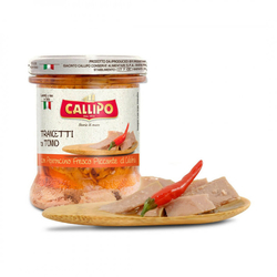 Tuňák v olivovém oleji s chilli papričkou 170g Callipo