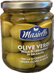 Zelené olivy velké 290g Masiello